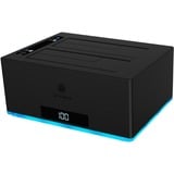 ICY BOX Docking & ClonStation for 2x HDD/SSD (IB-127CL-U3) dockingstation USB 3.0 type A en type C | RGB