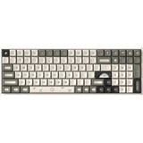 Iqunix F97 Hitchhiker Wireless Mechanical Keyboard Grijs, US lay-out (QWERTY), Cherry MX Brown, 96%, RGB leds, Hot-swappable, PBT, 2.4GHz | Bluetooth 5.1 | USB-C
