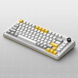 Iqunix ZX75 Gravity Wave Wireless Mechanical Keyboard Grijs, US lay-out (QWERTY), Cherry MX Blue, 75%, RGB leds, Hot-swappable, Double-shot PBT, 2.4GHz | Bluetooth 5.1 | USB-C
