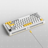 Iqunix ZX75 Gravity Wave Wireless Mechanical Keyboard Grijs, US lay-out (QWERTY), Cherry MX Blue, 75%, RGB leds, Hot-swappable, Double-shot PBT, 2.4GHz | Bluetooth 5.1 | USB-C