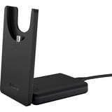 Jabra Evolve2 55 - Link390c MS stereo met oplaadhouder on-ear headset Zwart, Stereo, Microsoft Teams, USB-C, Link380c