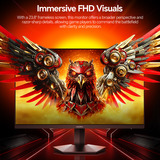 Koorui G2411P 23.8" gaming monitor Zwart, 200 Hz, HDMI, DisplayPort, AMD FreeSync Premium