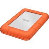 LaCie Rugged Mini, 1 TB externe harde schijf Zilver/oranje, USB 3.0