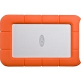 LaCie Rugged Mini, 1 TB externe harde schijf Zilver/oranje, USB 3.0