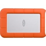 LaCie Rugged Mini, 1 TB externe harde schijf Zilver/oranje, USB 3.0