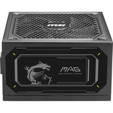 MSI MAG A1000GL PCIE5 II, 1000W voeding  Zwart, 2x PCIe, 1x 12V-2x6, kabelmanagement