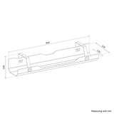 Neomounts ADS07-122BL Kabelgoot kabelkanaal Zwart