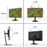 Philips 27B1N3800 27" 4K Ultra HD monitor Zwart, 1x DisplayPort, 2x HDMI, 3x USB-A, HDMI, DisplayPort, Audio, USB