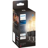 Philips Filament Candle E14 2-pack lamp 2200-4500K, Dimbaar