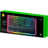 Razer BlackWidow V4 Pro, gaming toetsenbord Zwart, US lay-out, Razer Yellow, RGB leds, Doubleshot ABS