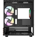 Thermaltake View 170 WS ARGB mini tower behuizing Zwart/houtkleur | 2x USB-A | RGB | Window
