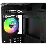 Thermaltake View 170 WS ARGB mini tower behuizing Zwart/houtkleur | 2x USB-A | RGB | Window