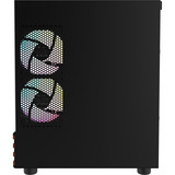 Thermaltake View 170 WS ARGB mini tower behuizing Zwart/houtkleur | 2x USB-A | RGB | Window