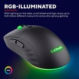 Trust GXT 927 Redex+ draadloze gaming muis met hoog prestatieniveau Zwart, RGB | 100 - 25.600 dpi | PS4 | PS5 | XBOX series X|S