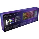 Turtle Beach Vulcan II TKL Pro RGB mechanisch gaming toetsenbord Zwart, US lay-out (QWERTY), Hall Effect, 80% (TKL)	, RGB