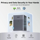 UGREEN DH4300 Plus incl. 4x Seagate IronWolf 4 TB harde schijf nas Grijs, 1x 2,5GbE, HDMI, USB-C