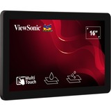 ViewSonic Open frame touchmonitor voor 24/7 continubedrijf 15.6" Zwart, 1x DisplayPort, 1x HDMI, 1x VGA