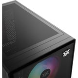 XYZ PC Gear Atom midi tower behuizing Zwart | 2x USB-A | 1x USB-C | Tempered Glass