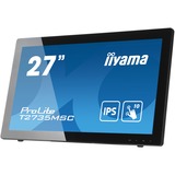 iiyama ProLite T2735MSC-B3 27" monitor Zwart, Touch, Webcam, VGA, HDMI, DisplayPort, USB 3.0, Audio