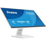 iiyama ProLite T2752MSC-W1AG 27" touchscreen monitor Wit (mat), 100 Hz, HDMI, DisplayPort, USB 3.2 Gen 1, Audio, Touchscreen	