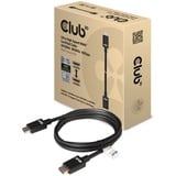 Club 3D Ultra High Speed HDMI 2.1 gecertificeerde kabel male-male Zwart, 1,5 meter, 4K 120Hz, 8K 60Hz, 48 Gbps