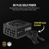 Corsair SF1000L Refurbished modulaire 1000 watt voeding  Zwart, 5x PCIe