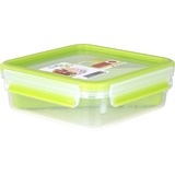 Emsa Clip & Go Brooddoos 0,85 L lunchbox Lichtgroen/transparant, Met inzetstuk in typische driehoekige vorm