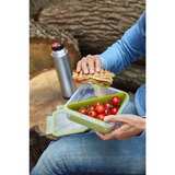 Emsa Clip & Go Brooddoos 0,85 L lunchbox Lichtgroen/transparant, Met inzetstuk in typische driehoekige vorm