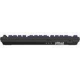 HelloGanss HS75T GC17 RGB mechanisch toetsenbord Zwart, US lay-out (QWERTY), Cherry MX Brown, 75%, RGB leds, PBT Doubleshot keycaps, hot swap, 2,4 GHz | Bluetooth | USB-C