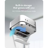 ICY BOX 7-in-1 USB Type-C DockingStation Zilver,  incl M.2 NVMe slot