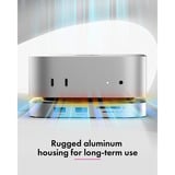 ICY BOX 7-in-1 USB Type-C DockingStation Zilver,  incl M.2 NVMe slot