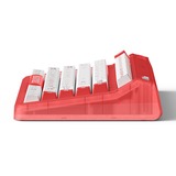 Iqunix OG80 Joy Vendor Wireless Mechanical Keyboard Rood, US lay-out (QWERTY), Cherry MX Silent Red, 80% (TKL)	, RGB leds, Hot-swappable, PBT, 2.4GHz | Bluetooth 5.1 | USB-C