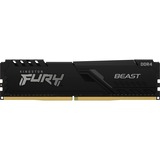 Kingston FURY 4 GB DDR3-1866 werkgeheugen Zwart, KF318C10BB/4, Beast