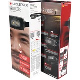 Ledlenser Hoofdlamp HF4R Core led verlichting Zwart/grijs, 500 lm, 5200-6200K