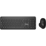 Qware Rotherham draadloze combo, desktopset Zwart, EU lay-out (QWERTY), Membraan, 800 - 1600 DPI, 2,4 GHz USB | Bluetooth