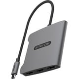 Sitecom USB-C naar Triple HDMI adapter Grijs