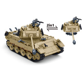 Sluban ModelBricks - Panzerkampfwagen V Panther Ausführung G Constructiespeelgoed Schaal 1:35