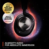 SteelSeries Arctis Nova Pro Wireless gaming headset Zwart, BT, ANC, USB-C, 3,5mm jack