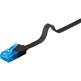 goobay CAT 6A U/UTP platte kabel Zwart, 20 meter