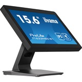 iiyama ProLite T1633MSC-B1 15.6" touchscreen monitor Zwart, Touch, HDMI, DisplayPort, Audio, USB