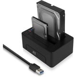 2,5" en 3,5" SATA dual harde schijf docking station