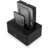 ACT Connectivity 2,5" en 3,5" SATA dual harde schijf docking station Zwart, USB 3.2 Gen1 (5 Gbit/s)