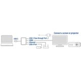 ACT Connectivity USB-C naar HDMI multiport adapter met ethernet en USB hub Grijs