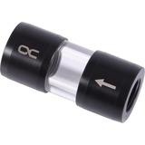 Alphacool Eiszapfen Acryl/Acetal Inline filter G1/4 inner thread Zwart/transparant