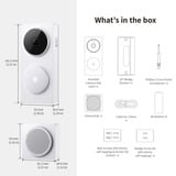 Aqara Slimme Video Deurbel G410 Select Wit, Wifi, Bluetooth, Zigbee, Matter