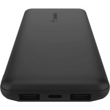 Belkin BoostCharge 3-poorts 10.000 mAh - 15 W powerbank Zwart