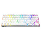 CHERRY XTRFY K33 Compact Wireless RGB gaming toetsenbord Wit, US lay-out (QWERTY), Mem-chanical, 75%, 75%, ABS keycaps, 2.4 GHz / Bluetooth / USB