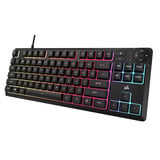 Corsair K55 CORE TKL Tenkeyless RGB gaming toetsenbord Zwart, US lay-out (QWERTY), Membraan, RGB