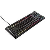 Corsair K55 CORE TKL Tenkeyless RGB gaming toetsenbord Zwart, US lay-out (QWERTY), Membraan, RGB