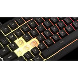 Corsair K55 CORE TKL Tenkeyless RGB gaming toetsenbord Zwart, US lay-out (QWERTY), Membraan, RGB